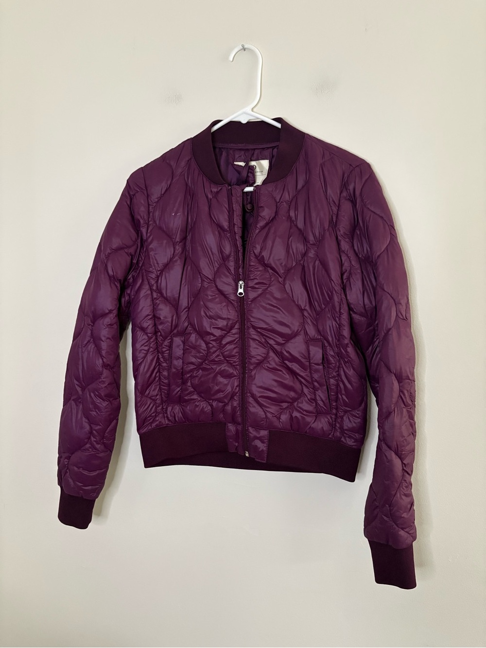 Aeropostale Quilted Plum maroon lightweight Puffer Jacket Womens Medium